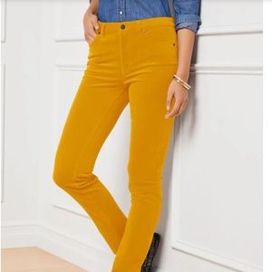 BRAND NEW Talbots Corduroy Straight Leg Pants- Golden Honey